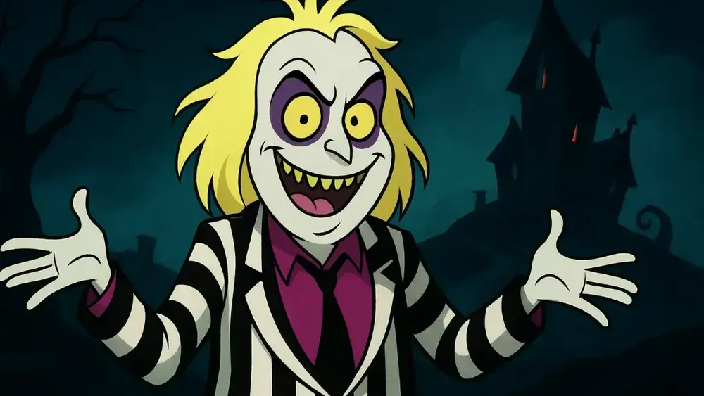 Beetlejuice Animado: O caos fantasmagórico de Tim Burton
